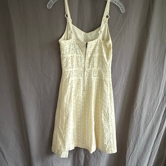 Luella for Target Dress Cream Eyelet Y2K Collectible 100% Cotton Women's Size XS - Picture 6 of 13